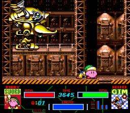 Kirby Super Star Heavy Lobster Boss Fight