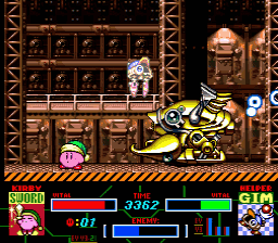Kirby Super Star Heavy Lobster Mech Fight