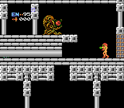 Metroid NES Varia Suit Room