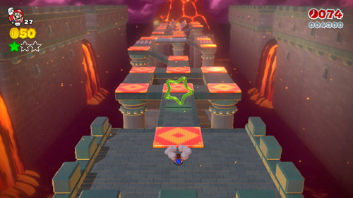 Super Mario 3D World Castle-3 Green Stars
