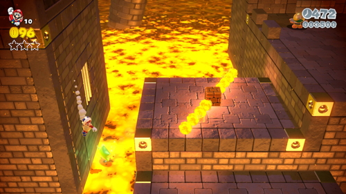 Super Mario 3D World Castle-Castle Green Stars
