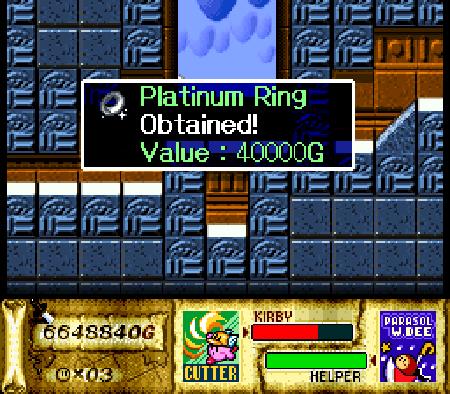 Kirby Super Star Platinum Ring