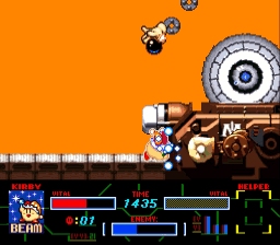Kirby Super Star Revenge of Meta Knight Cannon Fight