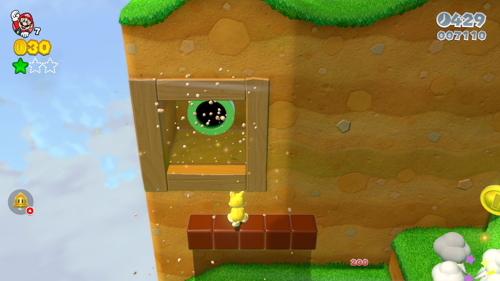 Super Mario 3D World 1-3 Green Stars