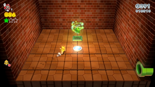 Super Mario 3D World 1-3 Green Stars