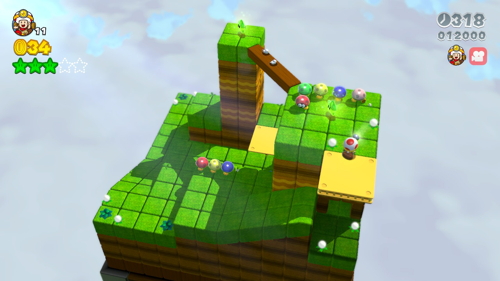 Super Mario 3D World 1-Toad Green Stars