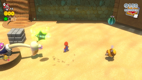 Super Mario 3D World 2-1 Green Stars