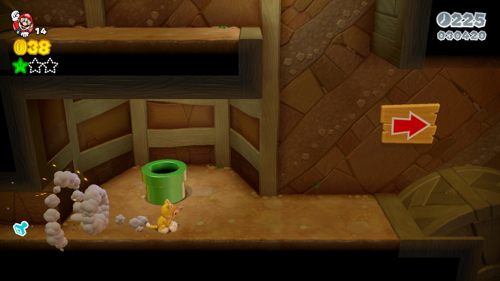 Super Mario 3D World 2-4 Green Stars