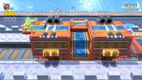 Super Mario 3D World 3-train Green Stars