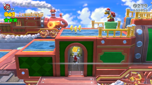 Super Mario 3D World 3-Train Stamp