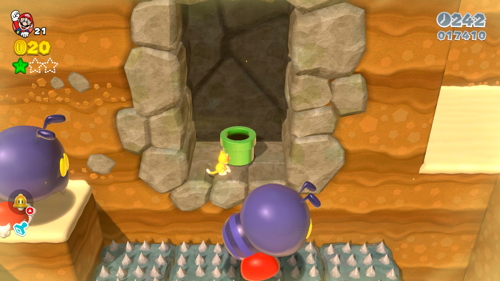 Super Mario 3D World 4-1 Green Stars