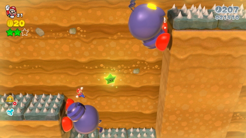 Super Mario 3D World 4-1 Green Stars