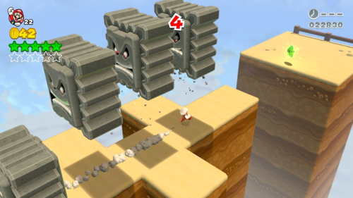 Super Mario 3D World 4-Mystery House Green Stars