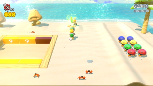 Super Mario 3D World 5-1 Green Stars