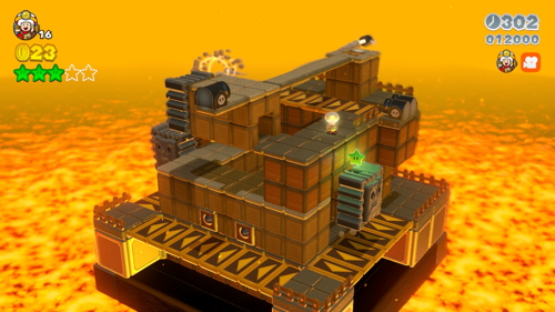 Super Mario 3D World Castle-Toad Green Stars