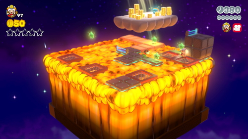 Super Mario 3D World Crown-Toad Green Stars