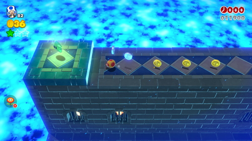 Super Mario 3D World Flower-4 Green Stars