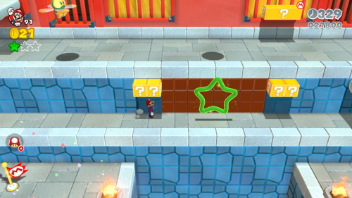 Super Mario 3D World Mushroom-5 Green Stars