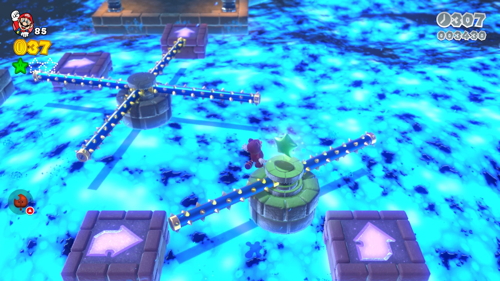 Super Mario 3D World Mushroom-7 Green Stars