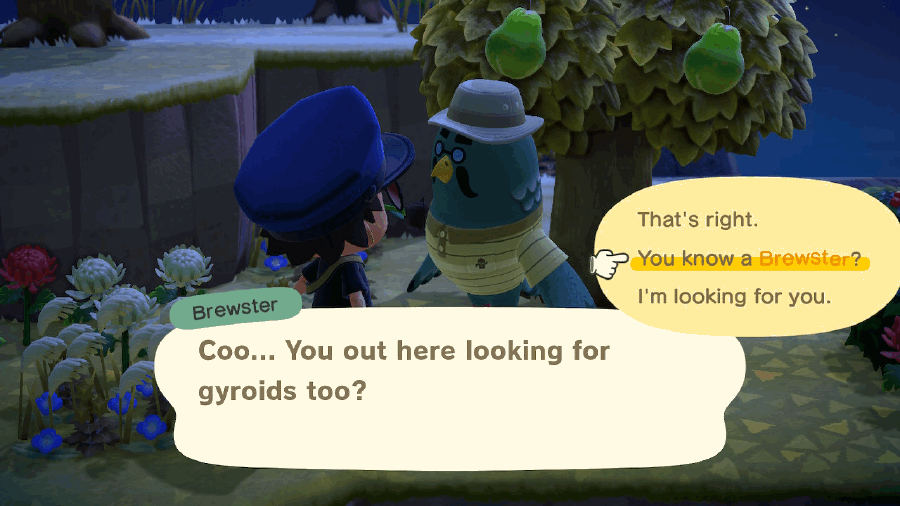 ACNH Brewster Dialogue