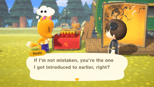 Animal Crossing New Horizons Redd Art Plaza Shop