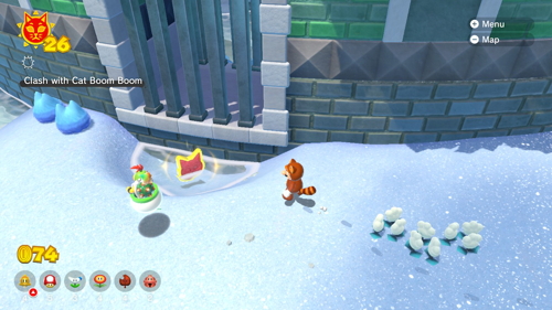 Bowser's Fury Clawswipe Colosseum Cat Coins