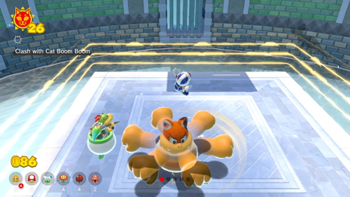 Bowser's Fury Clawswipe Colosseum Cat Shine