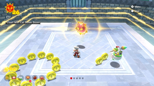 Bowser's Fury Clawswipe Colosseum Cat Shine