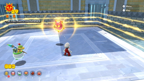 Bowser's Fury Clawswipe Colosseum Cat Shine