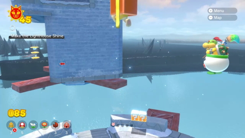 Bowser's Fury Crisp Climb Castle Cat Coins