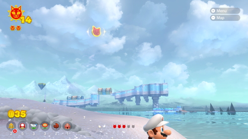 Bowser's Fury Fort Flaptrap Cat Coins