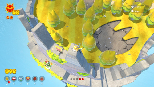 Bowser's Fury Fur Step Island Cat Coins