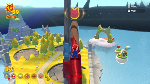 Bowser's Fury Fur Step Island Cat Coins