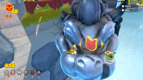 Bowser's Fury Fur Step Island Cat Coins