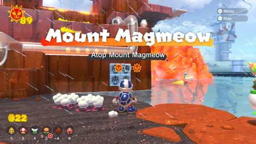 Bowser's Fury Mount Magmeow Cat Shine