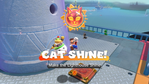 Bowser's Fury Pipe Path Tower Cat Shine