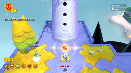 Bowser's Fury Pounce Bounce Isle Cat Shine