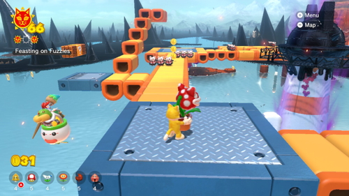 Bowser's Fury Risky Whisker Island Cat Shine