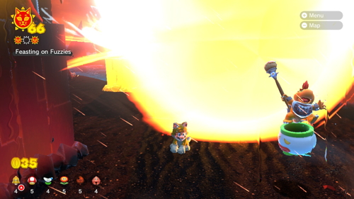 Bowser's Fury Risky Whisker Island Cat Shine