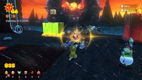 Bowser's Fury Risky Whisker Island Cat Shine