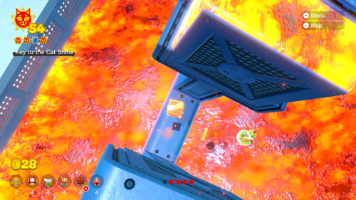 Bowser's Fury Roiling Roller Isle Cat Coins