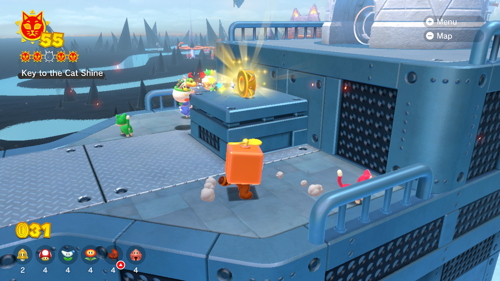 Bowser's Fury Roiling Roller Isle Cat Shine