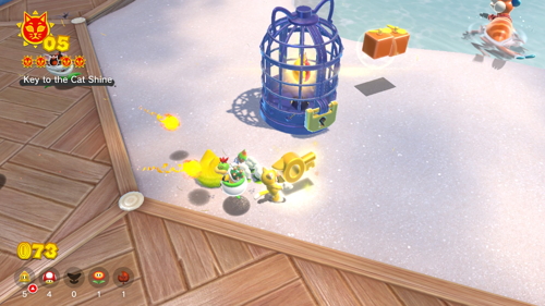 Bowser's Fury Scamper Shores Cat Shine