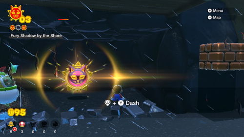 Bowser's Fury Scamper Shores Cat Shine