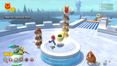 Bowser's Fury Slipskate Slope Cat Coins