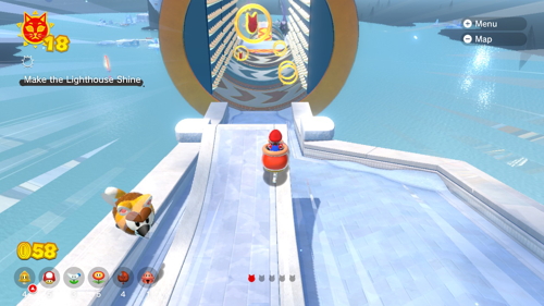 Bowser's Fury - Ruins Area Cat Shine Shards