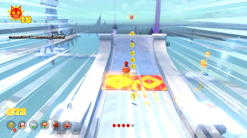 Bowser's Fury Slipskate Slope Cat Coins