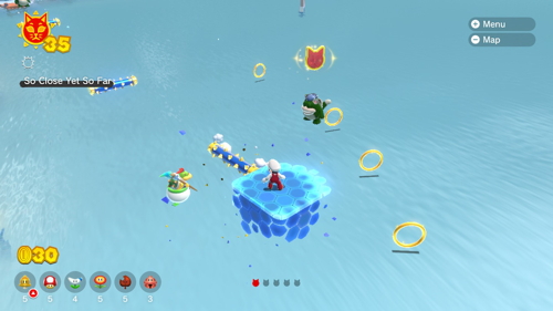 Bowser's Fury Trickity Tower Cat Coins