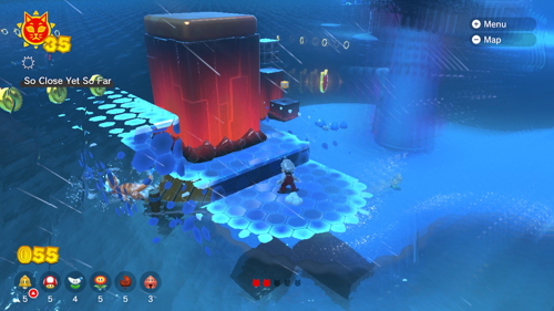 Bowser's Fury Trickity Tower Cat Coins