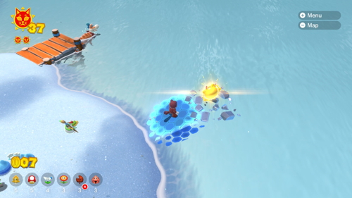 Bowser's Fury Trickity Tower Cat Shine